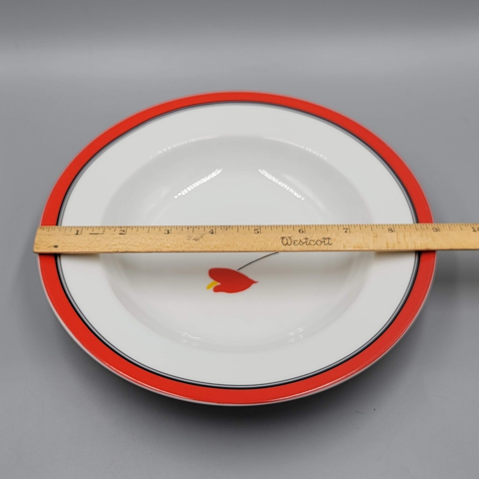 Studio Nova Terrace Twist Red Set of 6 Soup Bowls 9”