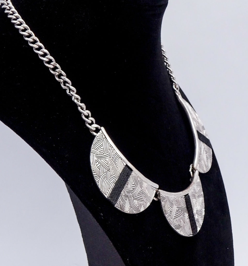 The Sak Necklace Silver tone 16" - 18 1/2" Signed Fashion Necklace