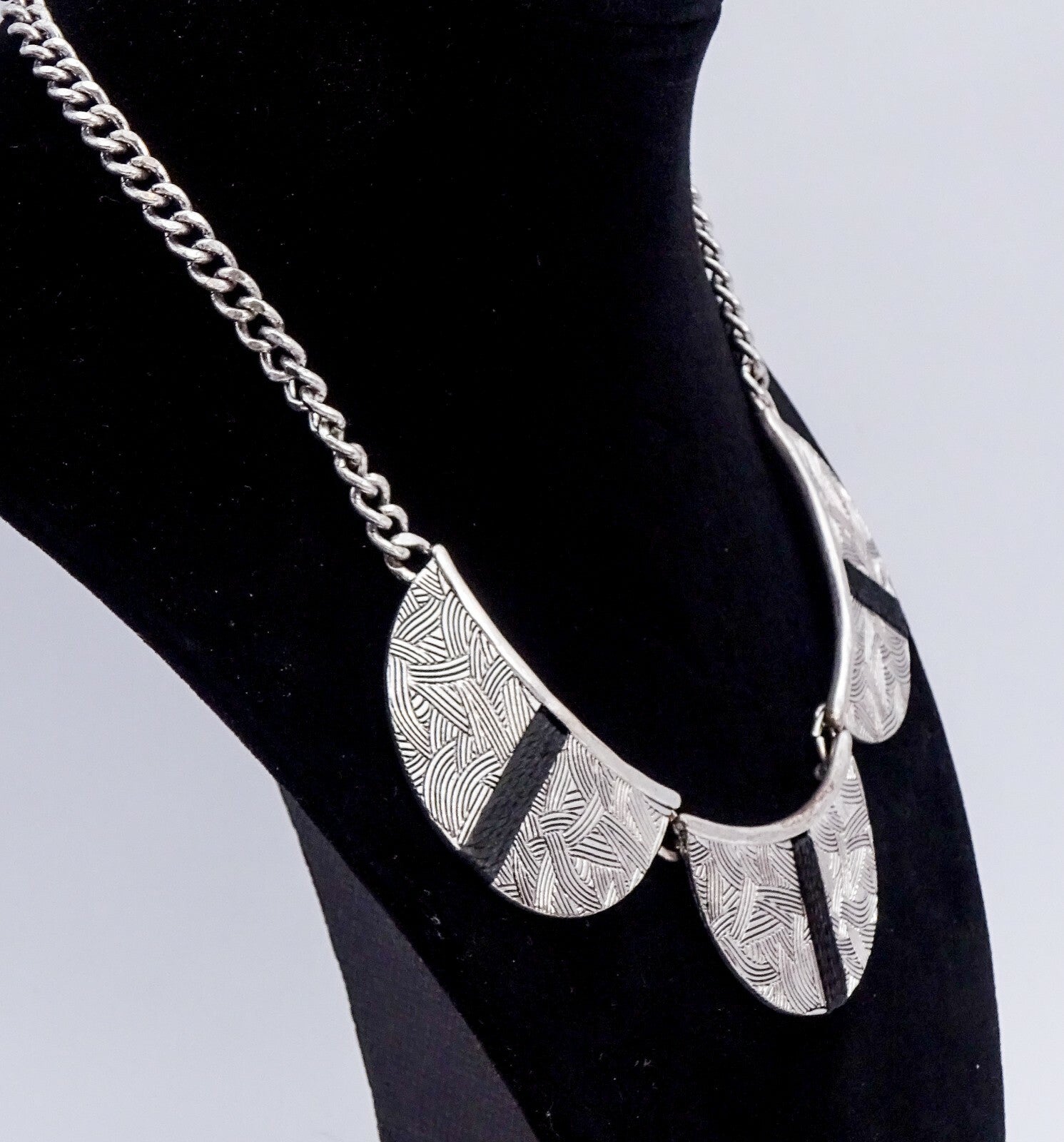 The Sak Necklace Silver tone 16" - 18 1/2" Signed Fashion Necklace