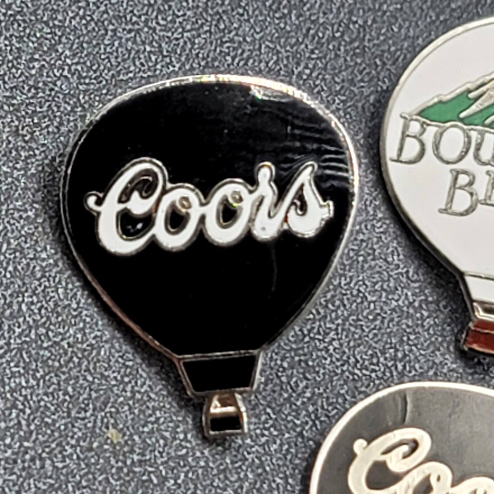 Vintage Lot of 3 Coors Light Beer Lapel Pin Hat Boulder Beer Hot Air Balloons
