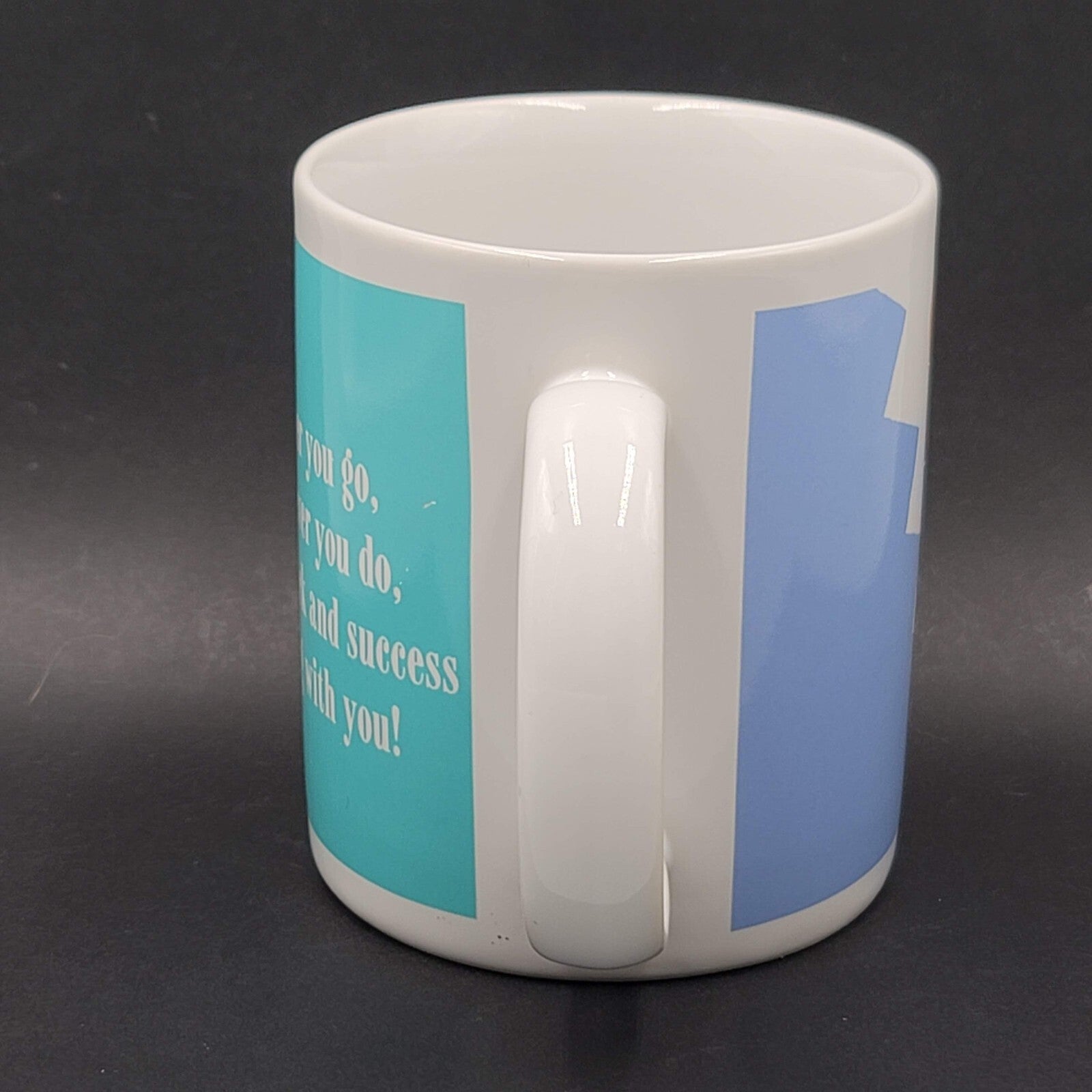 Vintage Hallmark Coffee Mug Cup Wherever You Go Whatever You Do May Luck