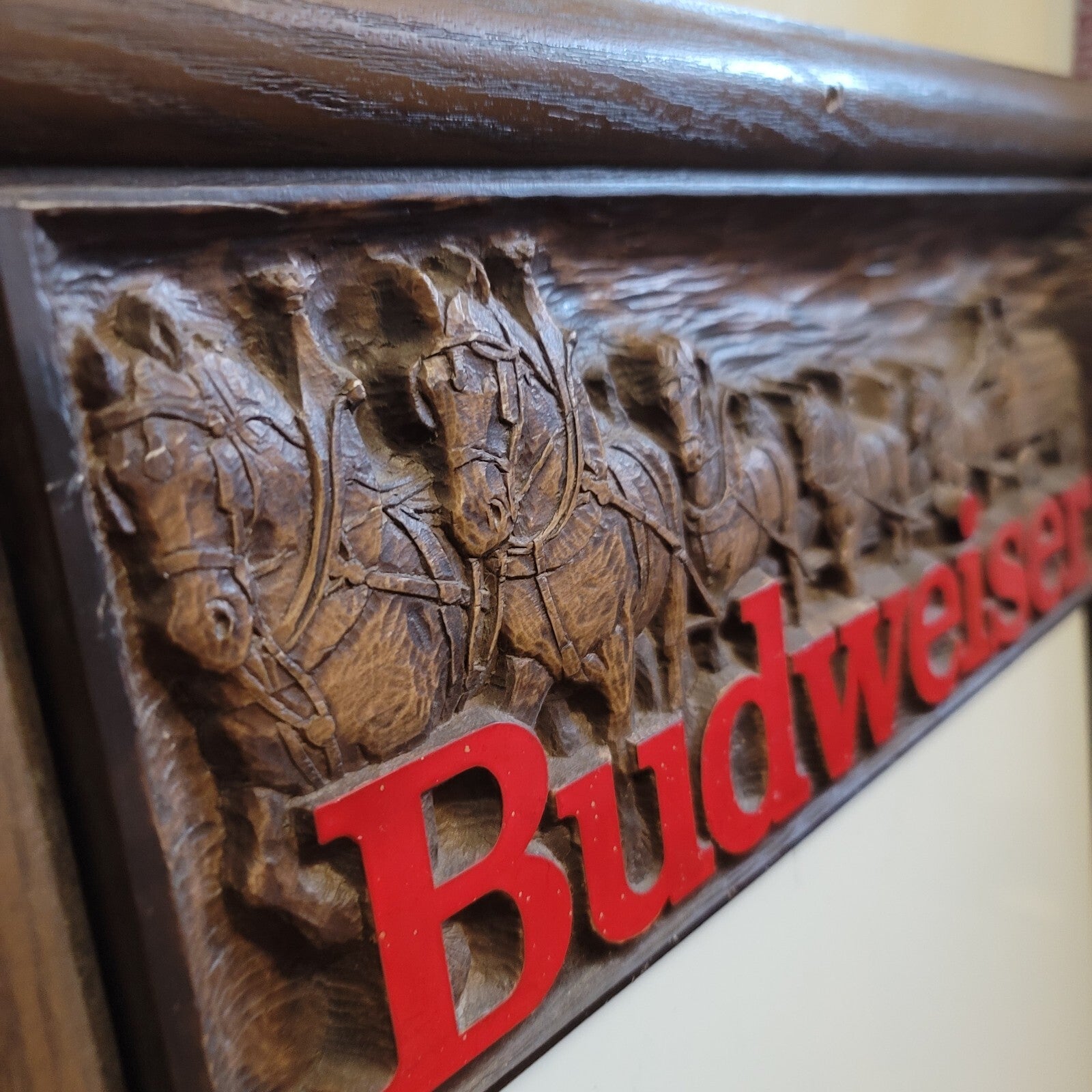 Vintage 1986 Budweiser Dry Erase Message Board Wall Hanging 32x19 Man Cave