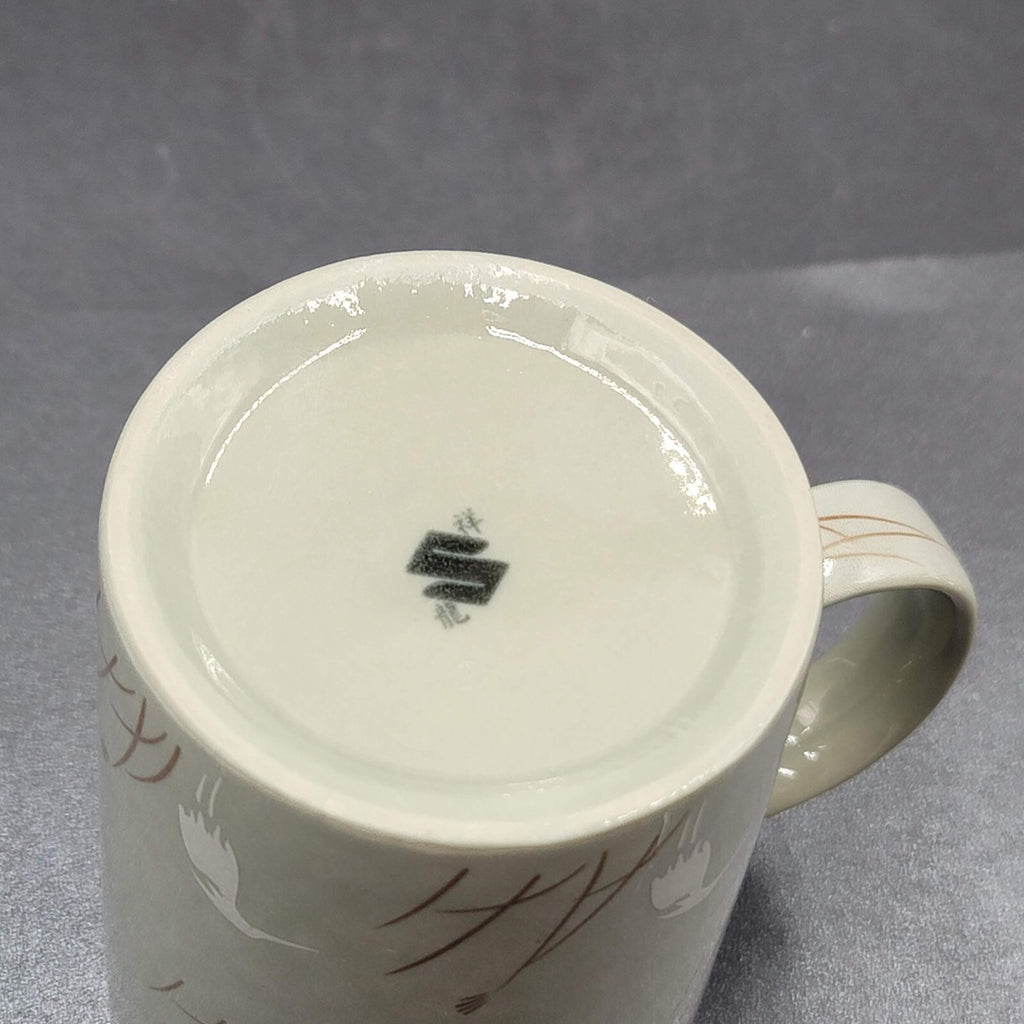 Vintage Coffee Mug Tea Cup Heron Mug Signed