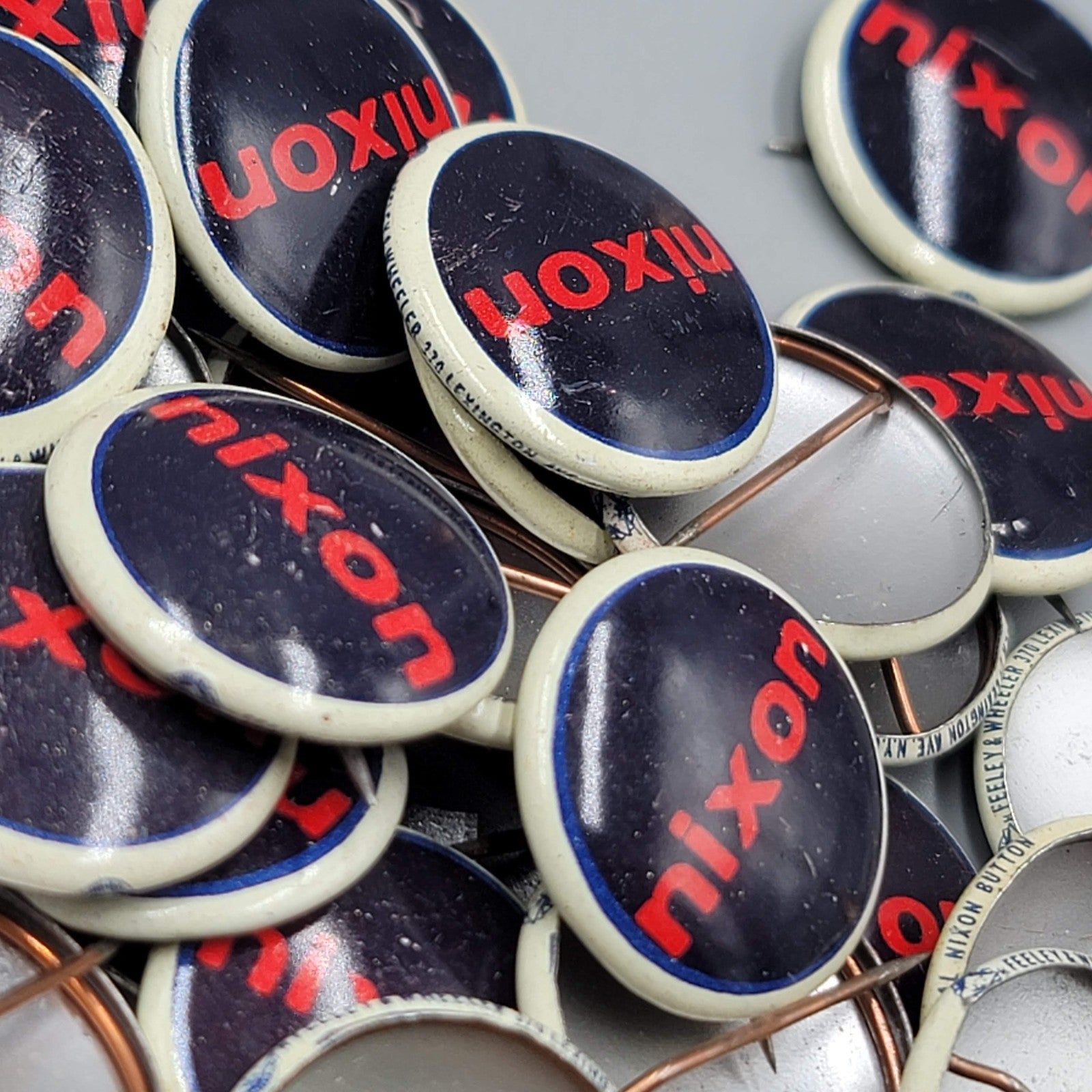 Vintage Nixon Campaign Buttons Official Pinbacks Political Pin Lot of 75+ 7/8"