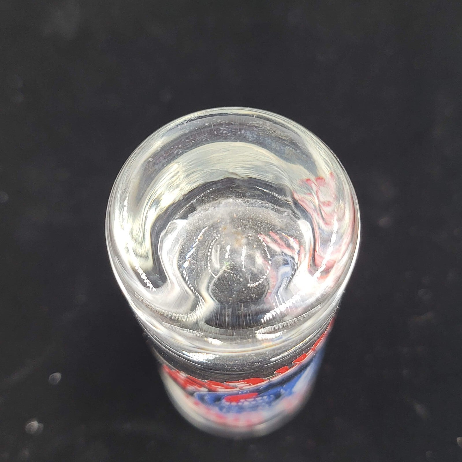 Vintage Eskimo Joes Stillwater OK 4 in  shooter shot glass- logo on clear
