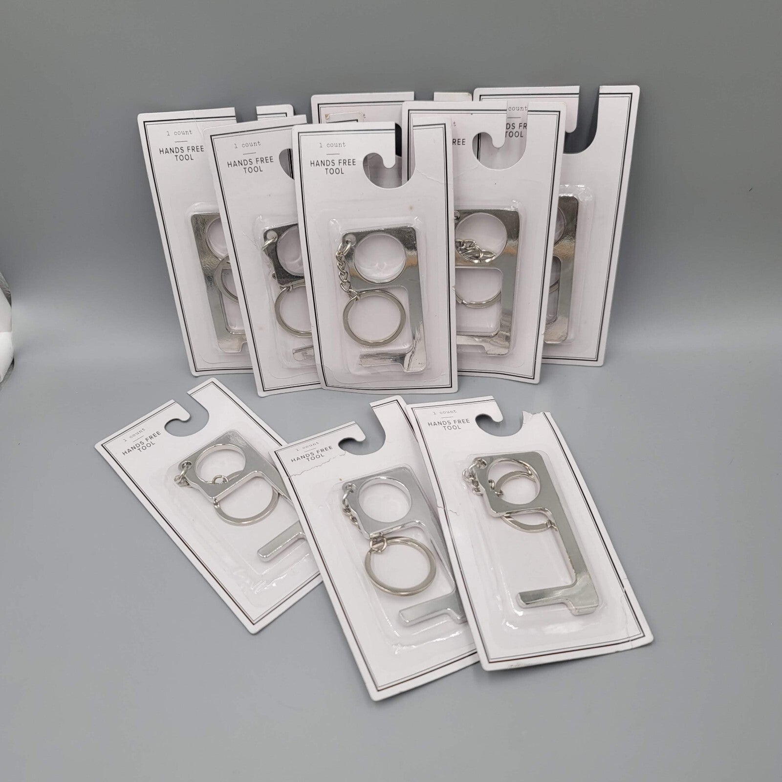 Hands Free Tool Open doors Ergonomic design Attached key chain Lot of 9