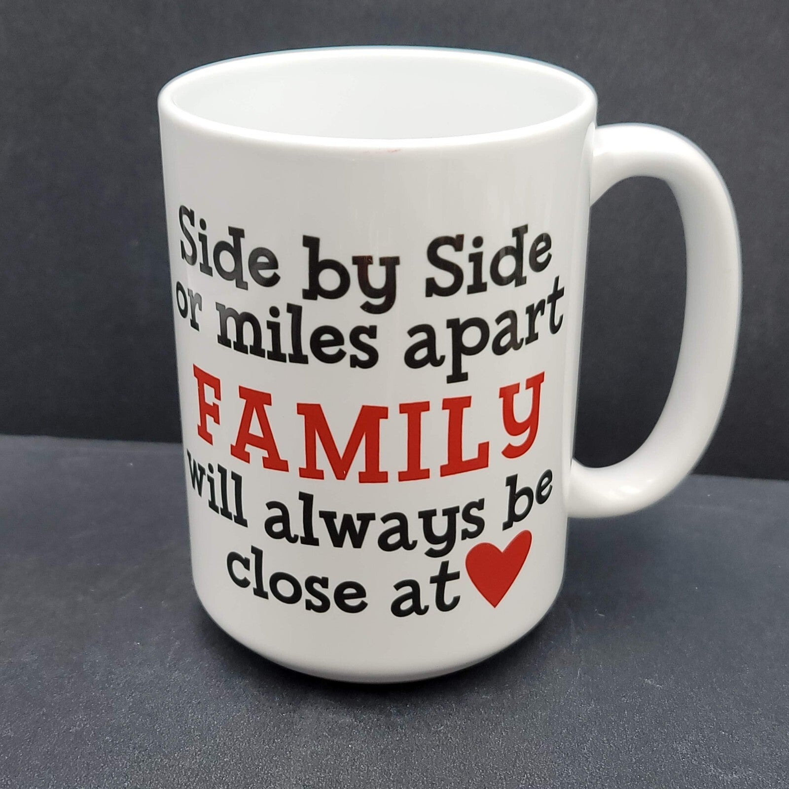 Orca Coatings Coffee Mug Miles Apart Family California Colorado 20 oz
