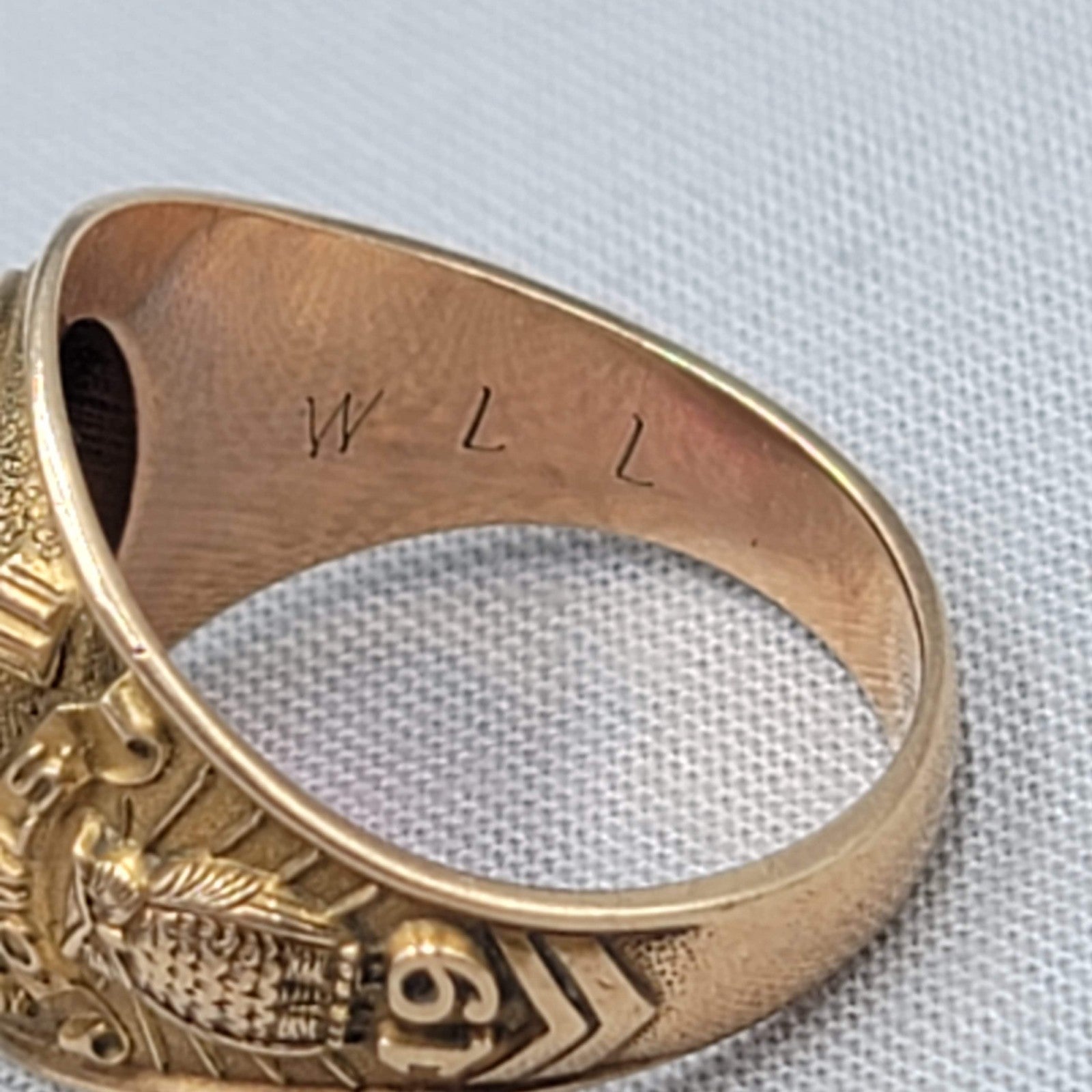 1958 Hale Center High School 10k Gold Class Ring Owls 9.5g L.G. Balfour Co