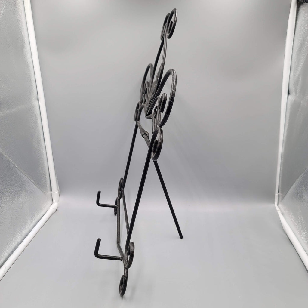 Large Tabletop Display Stand Easel Black Metal Iron Books Art Wedding Party 17in