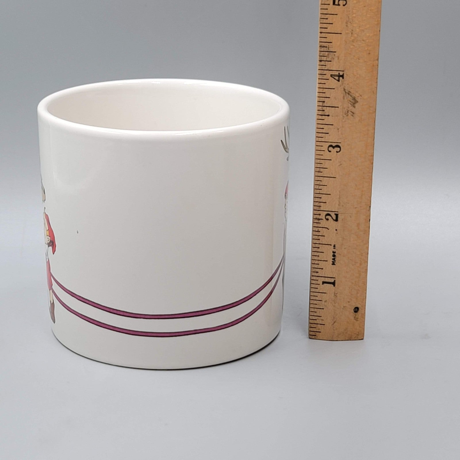 Vintage Inarco Christmas Elves Reindeer Coffee Mug 1988 Korea