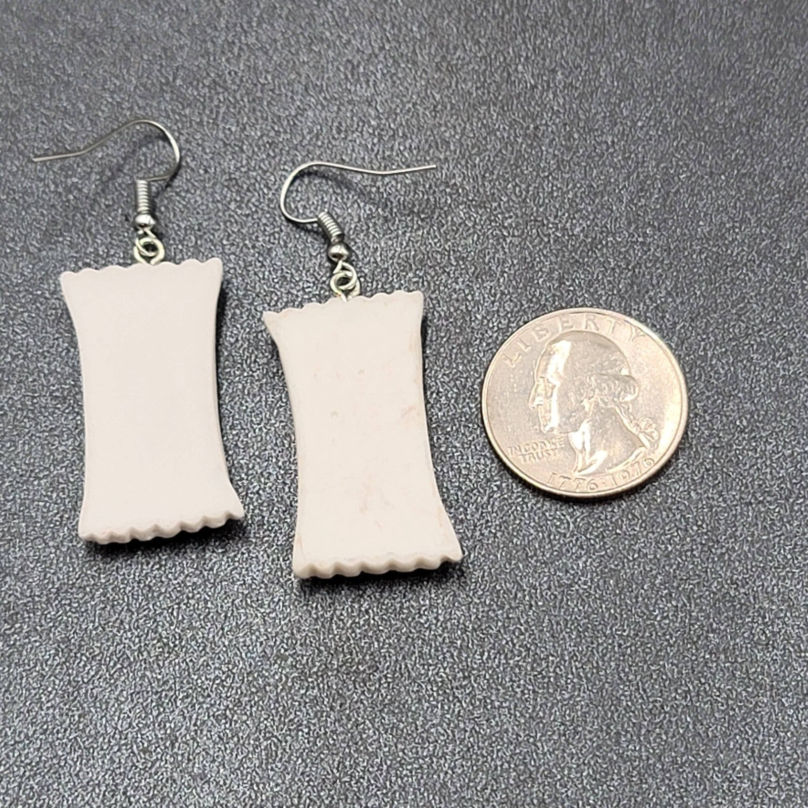 New PAYDAY Candy Bar Pierced Earrings Acrylic Dangle 1.5"