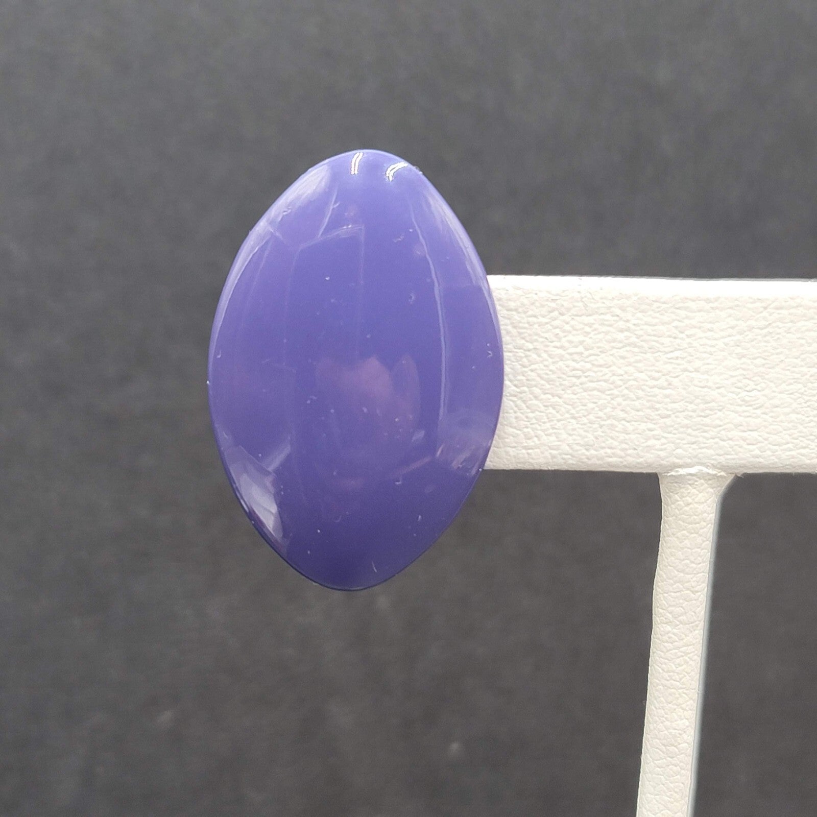 Vintage Pierced Earrings Purple Enamel Over Metal Drop 1.25"