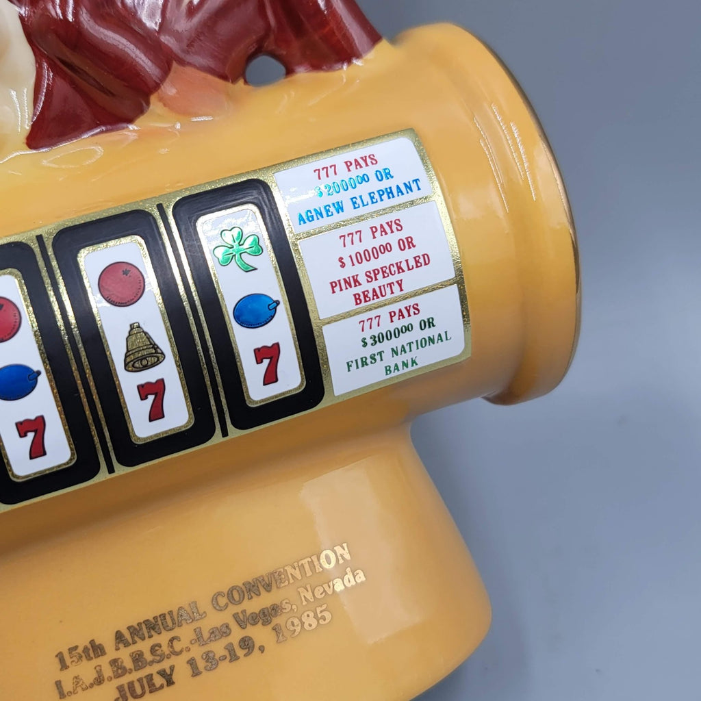 Vintage Jim Beam Regal China Slot Machine Fox Ceramic Bank Only