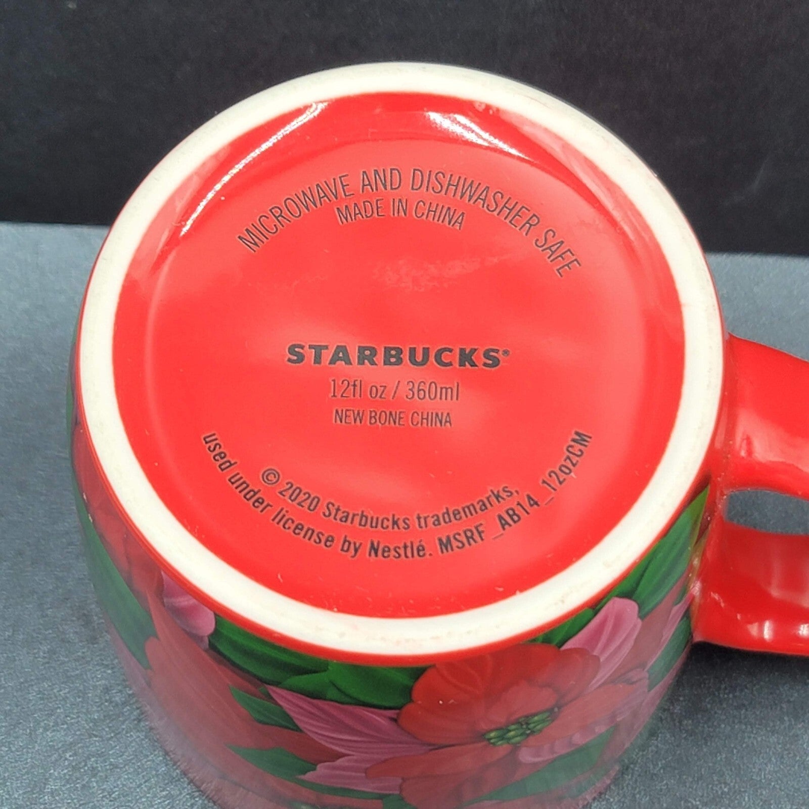 Starbucks Holiday 2020 Green Mermaid Logo Coffee Mug 12 Fl Oz Red Cup Poinsettia
