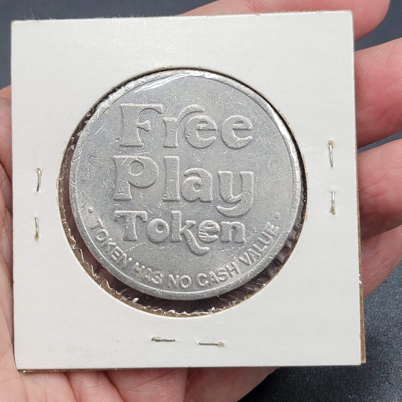 Vintage Silver City Casino Free Play Token Aluminum Las Vegas 1 5/8"