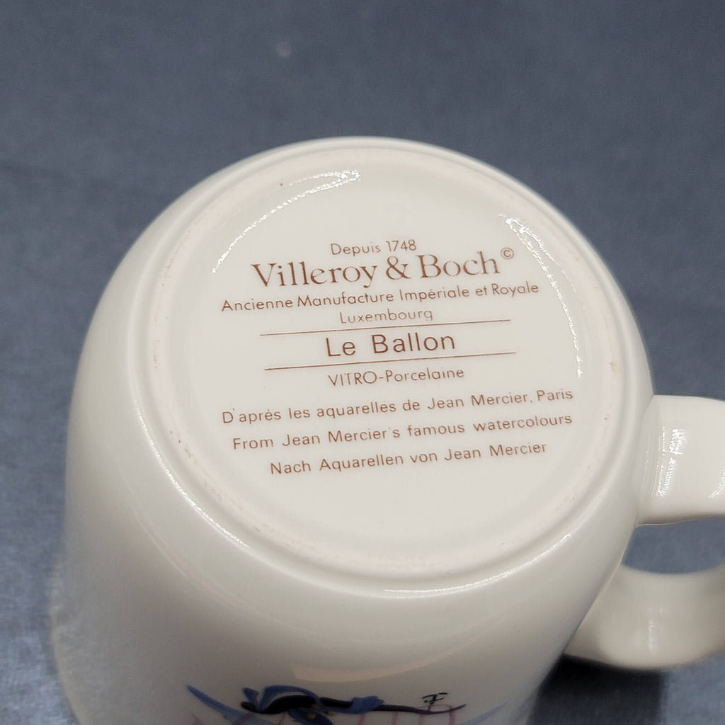 Villeroy Boch Le Ballon and Little Cat Childs Mugs Lot of 2