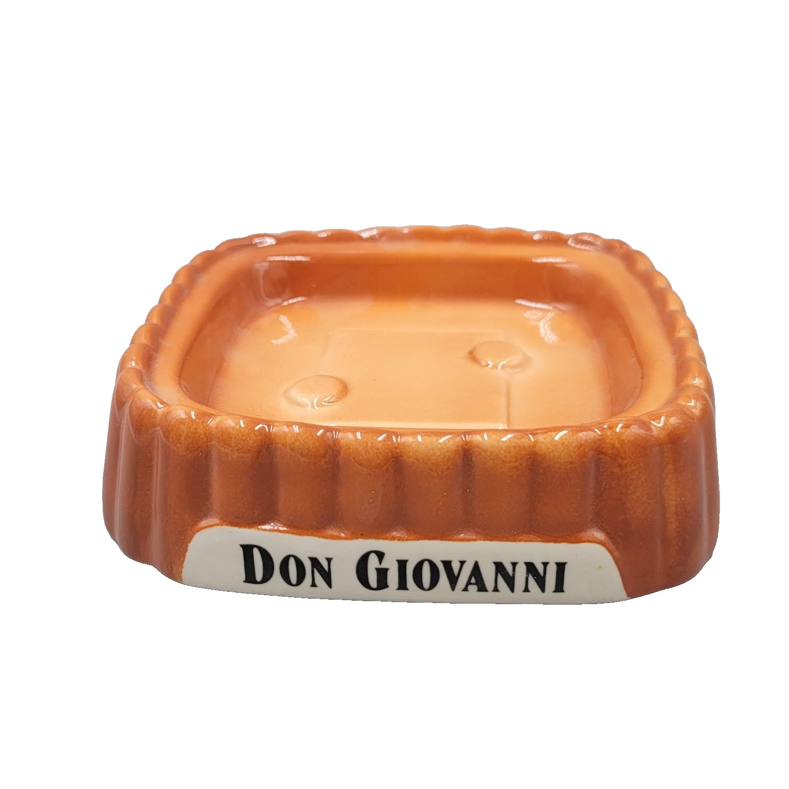 Vintage Don Giovanni Ceramic Bottle Stand James B Beam Barware Orange