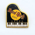 Hard Rock Cafe Pin ASPEN Colorado GRAND PIANO Enamel Lapel Hat Pin 1 1/8"