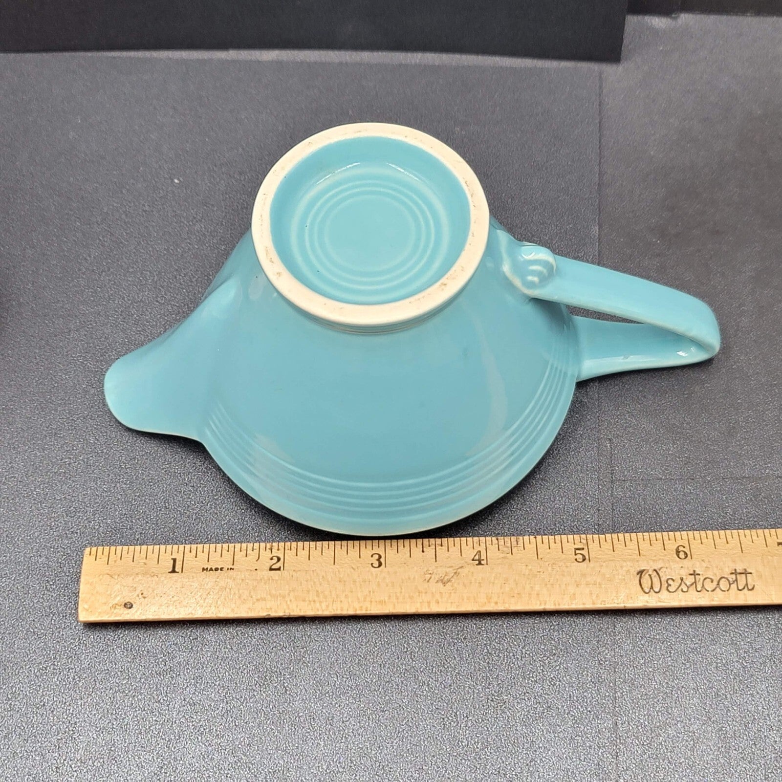 Vintage Fiesta Harlequin Blue Creamer Pink Sugar Set No Lid Ceramic
