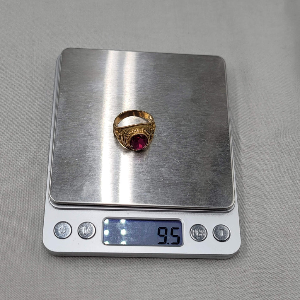 1958 Hale Center High School 10k Gold Class Ring Owls 9.5g L.G. Balfour Co