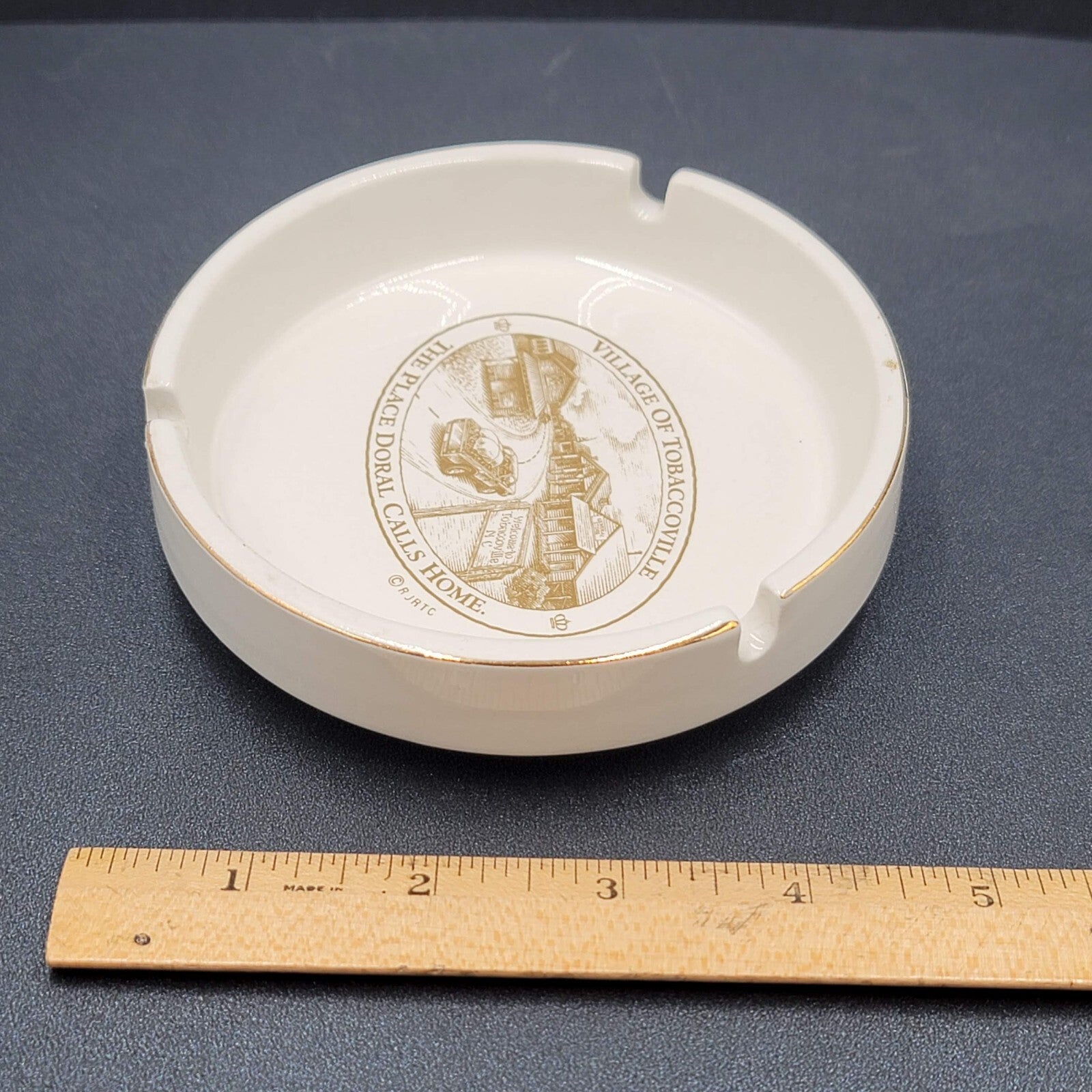 Vintage Doral Ashtray Village of Tobaccoville RJ Reynolds Cigarettes Advertising