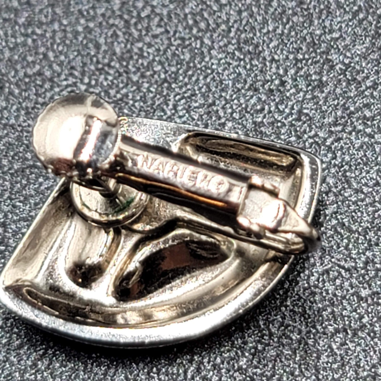 Vintage Napier Clip on Earrings Polished Silver Plated Studs 7/8"