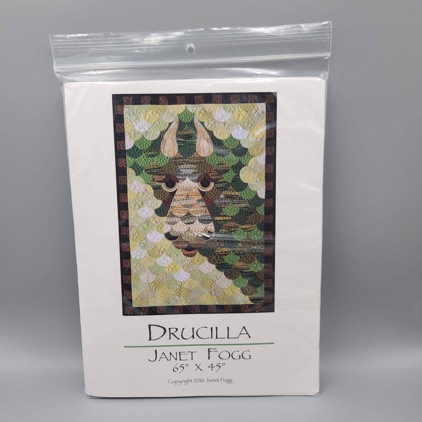 Janet Fogg Quilt Pattern DRUCILLA Dragon Templates 65x45 NEW