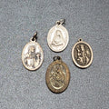 St Frances Mother Cabrini Saint Anne St Therese Medals ​Lot of 4 Italy Catholic
