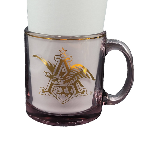 Anheuser Busch Ft Collins Brewery Purple Glass Mug 6 Years Aseptic Excellence