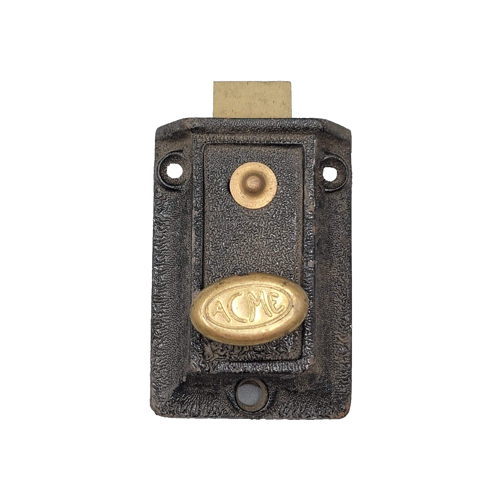 Vintage ACME Surface Rim Night Latch No Keeper Reclaimed Salvage No Lock
