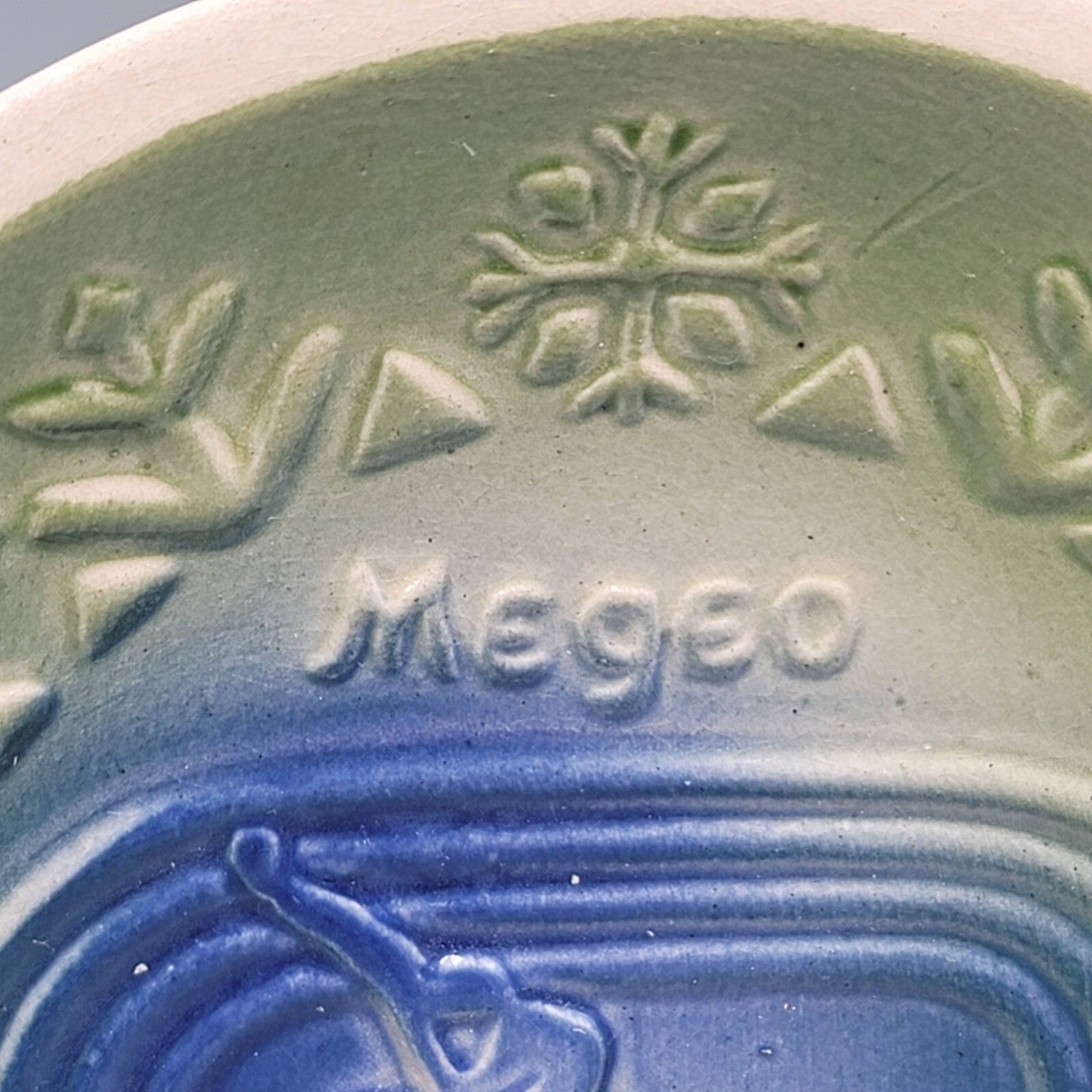 Vintage Collectible Plate Megeo Speen Skater Green Blue 5.5"