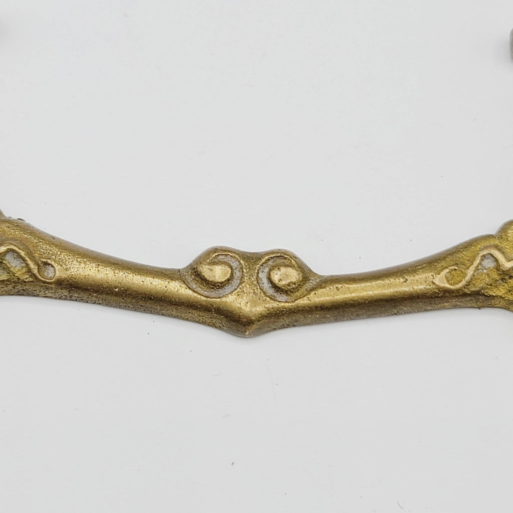 Vintage Brass Bail Pull Handle Replacement 3" Salvage Hardware   .0196