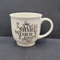 Sheffield Home Ceramic Coffee Mug Yea Cup LAUGH MORE WORRY LESS