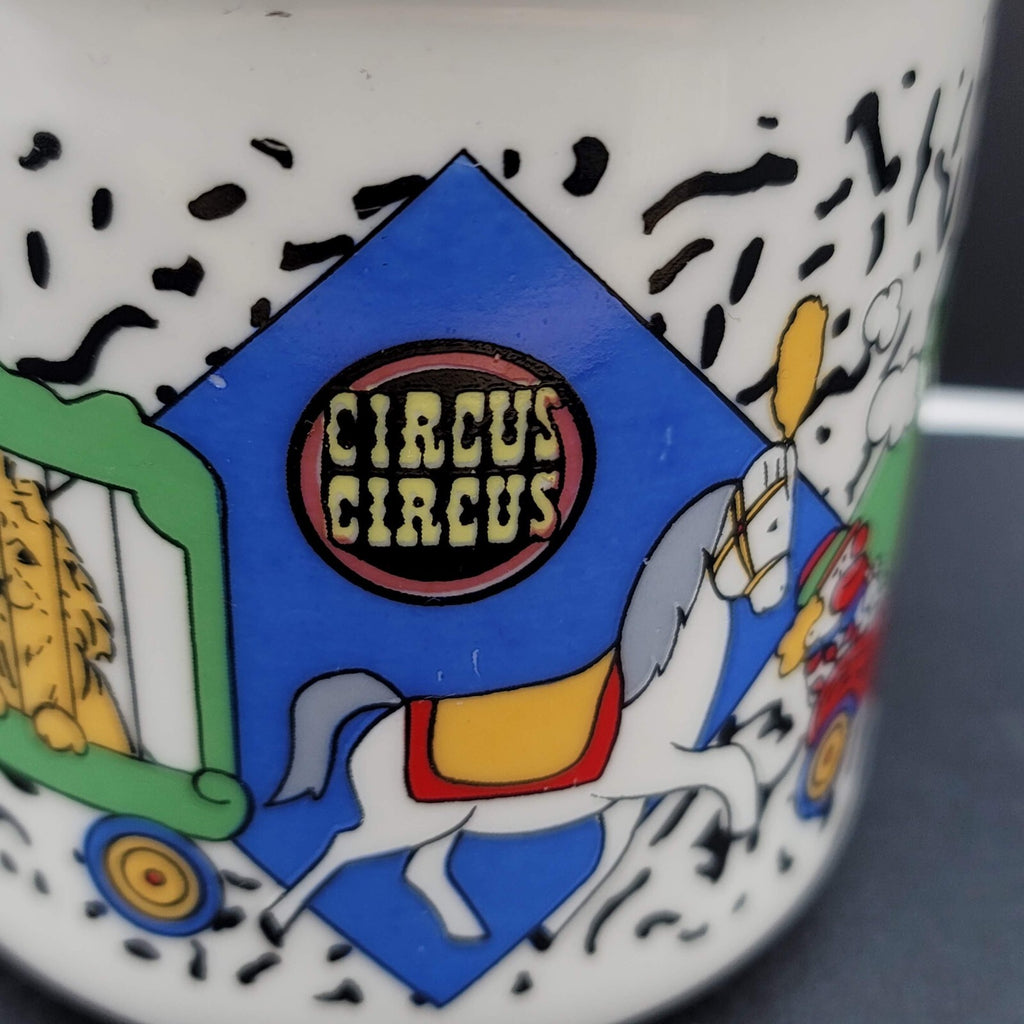 Vintage CIRCUS CIRCUS Casino Coffee Mug Cup Las Vegas Parade