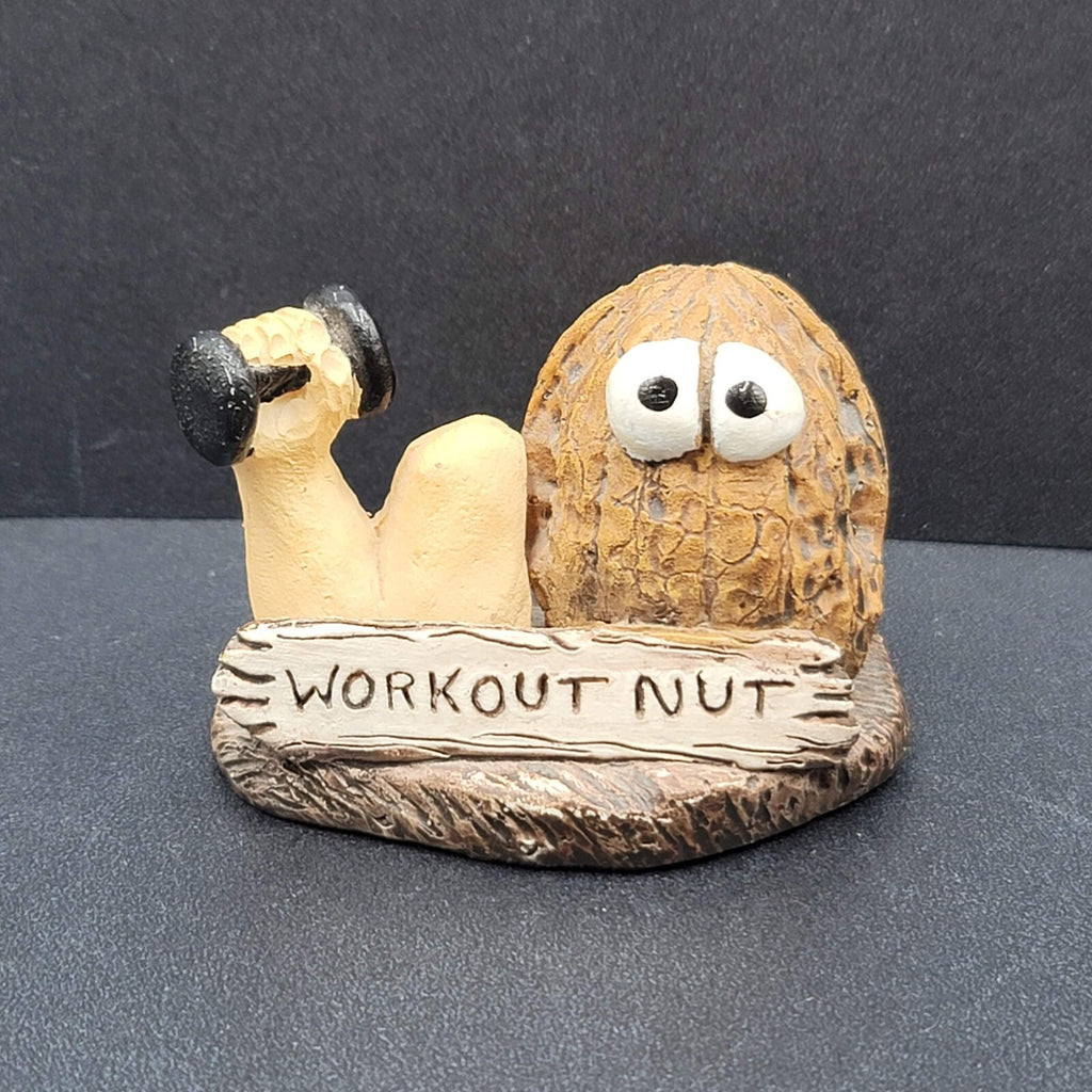 Shade Tree Creations Bill Vernon Workout Nut Figurine 2 in