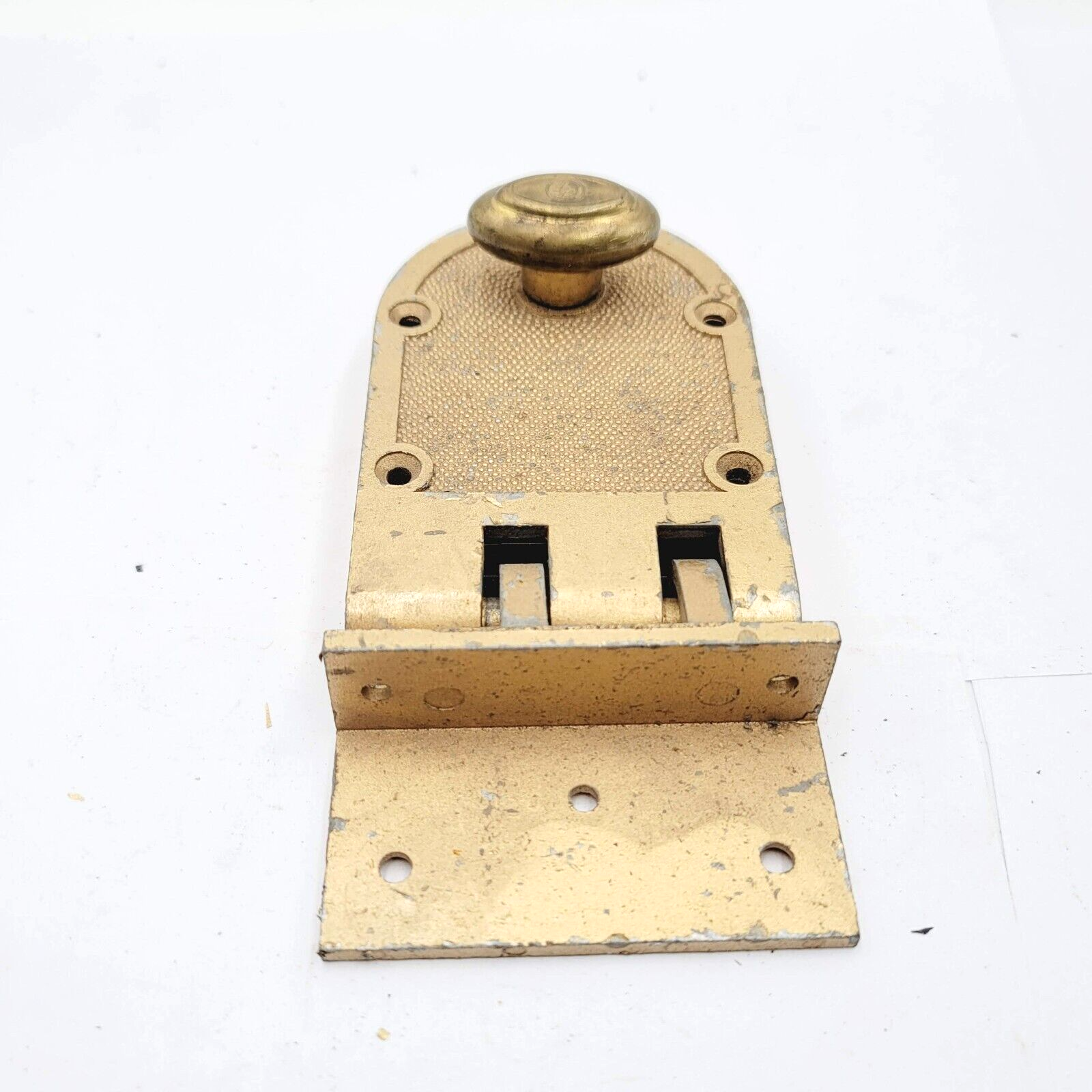 Vintage Hinged Surface Rim Night Lock Latch No Keeper Salvage Reclaimed