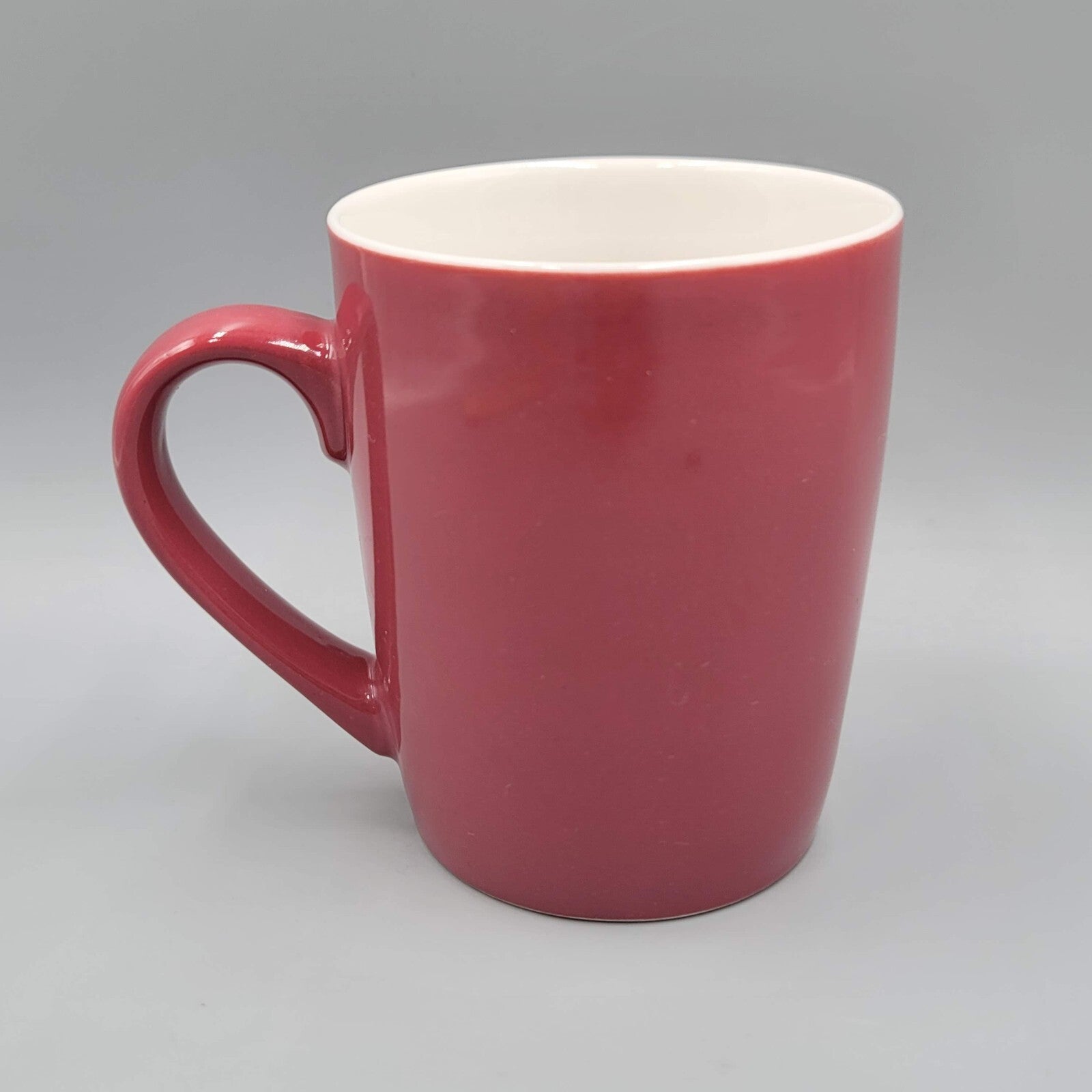 Starbucks Ceramic 2020 Coffee Mug Tea Cup 10 oz Mauve Maroon Burgundy Red