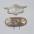 Vintage St Christopher Medal Car Visor Clip Badge Plane Boat Automobile Lot of 2