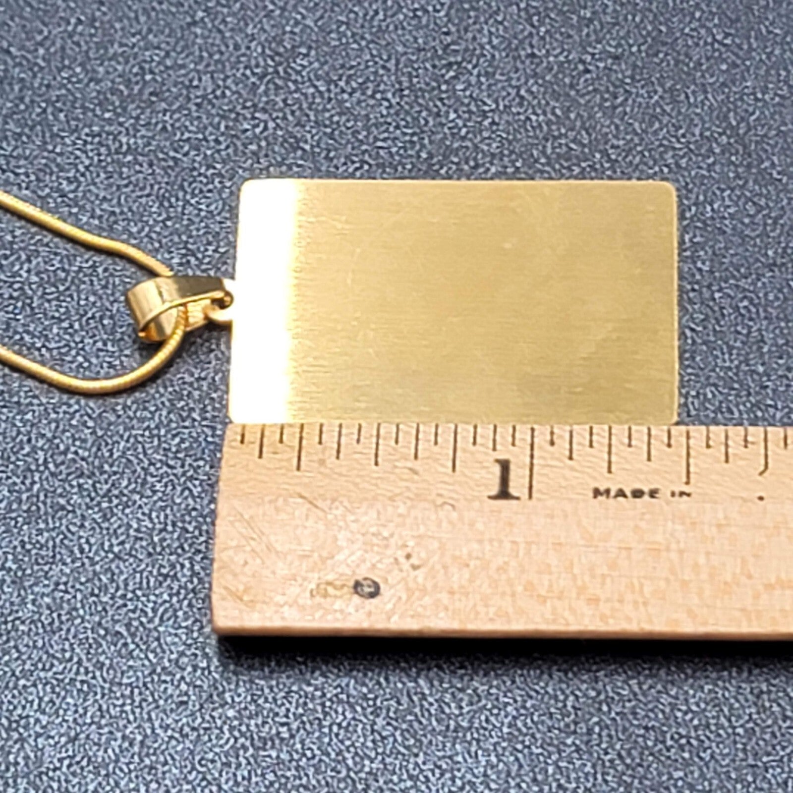 The HANGED MAN Tarot Card Pendant Necklace Major Arcana Gold tone 18”.