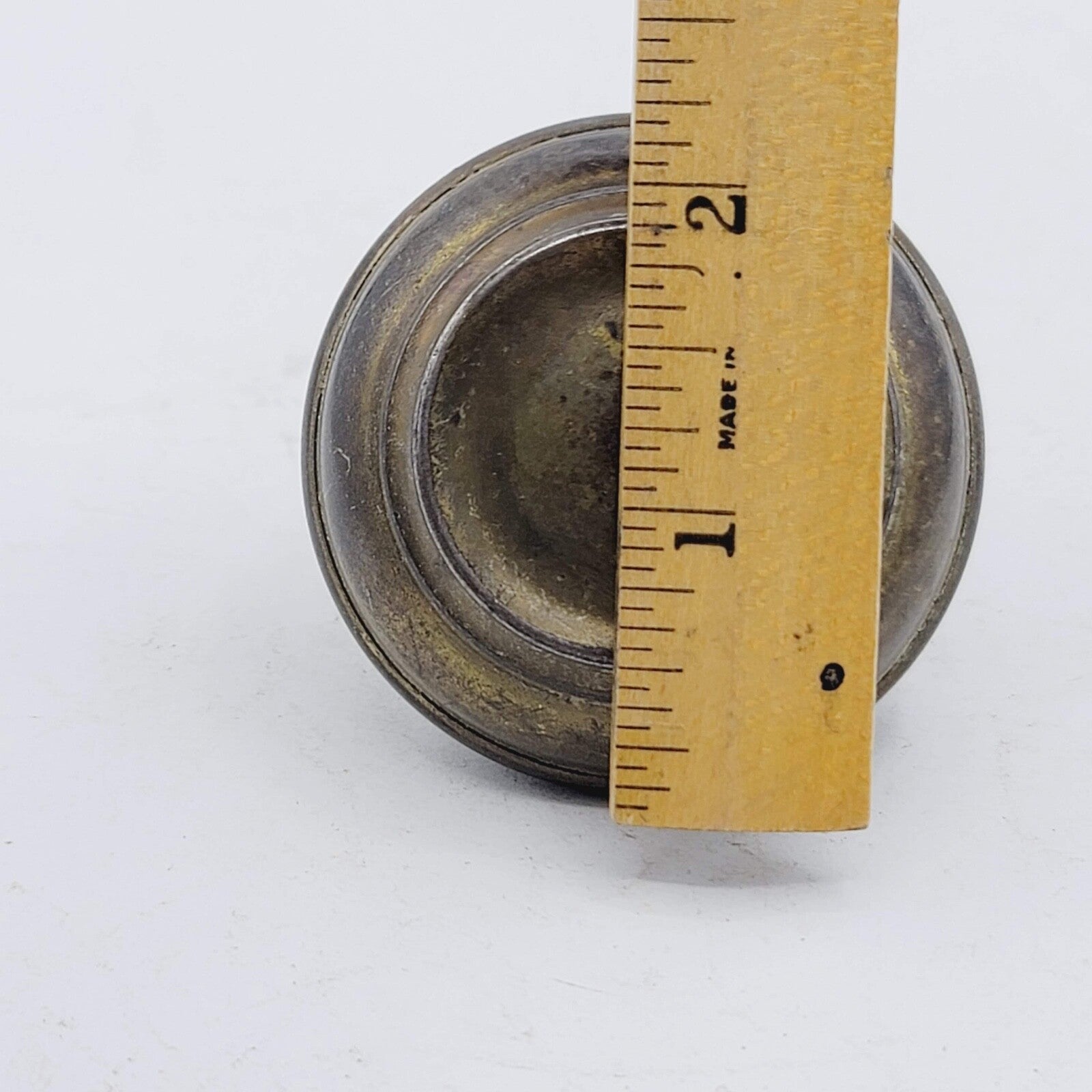 One Single Vintage Steel Door Knob Reclaimed Salvage 2.25"  23kk22