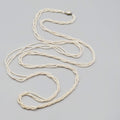 Vintage Multi-Strand Simulated Pearl Necklace 56" Beaded Clasp Elegant Jewelry
