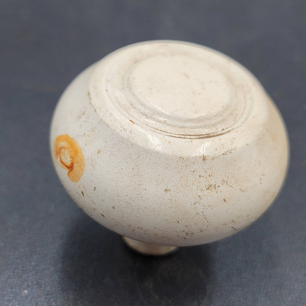 Vintage SINGLE Doorknob Salvage Door Hardware Painted White Shabby Chic