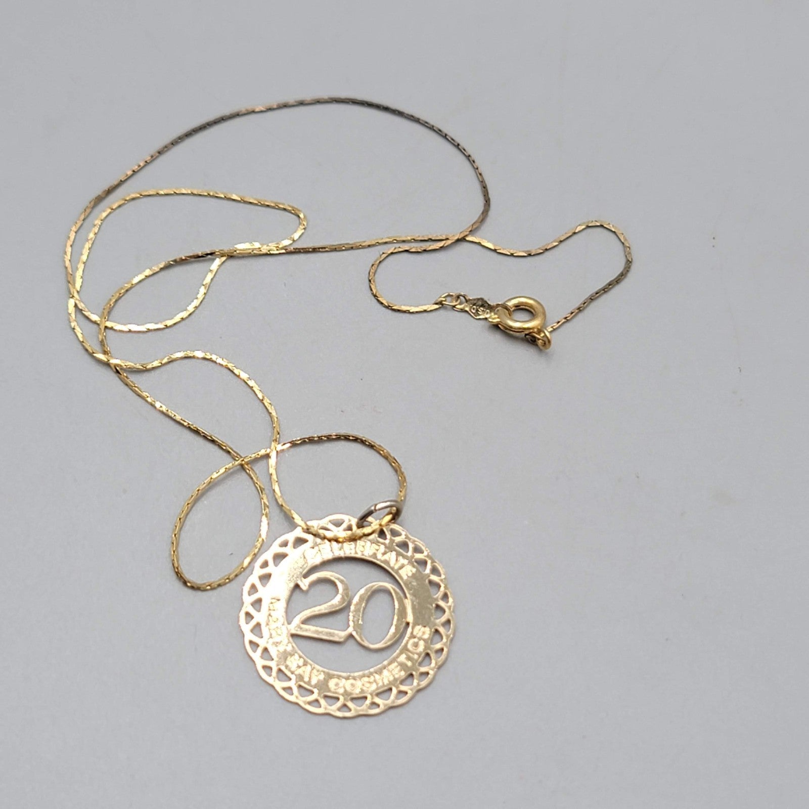 Vintage 1983 20 Years Mary Kay Cosmetics Necklace Estate Costume Jewelry 18"