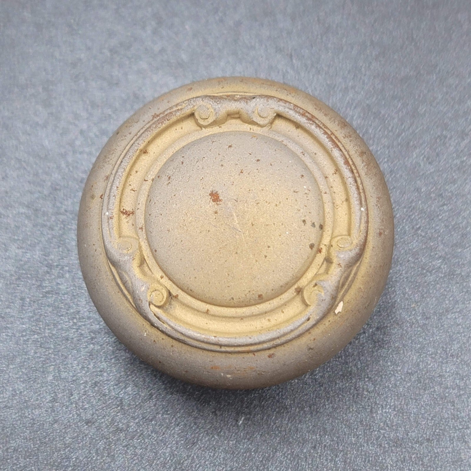 Vintage SINGLE Ornate Doorknob Salvage Door Hardware Steel 60