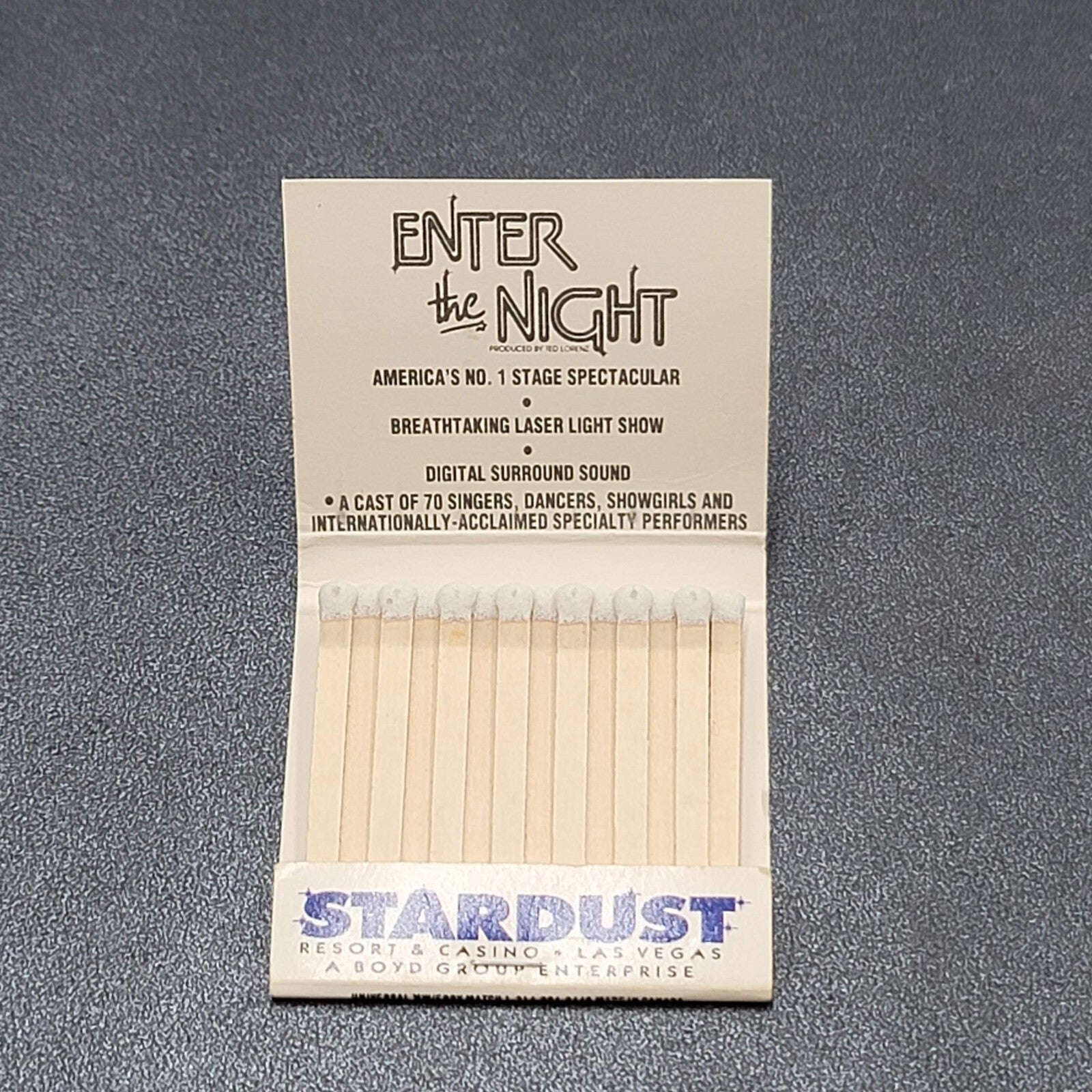 Stardust Hotel Casino Las Vegas NV Vintage Unstruck Matches