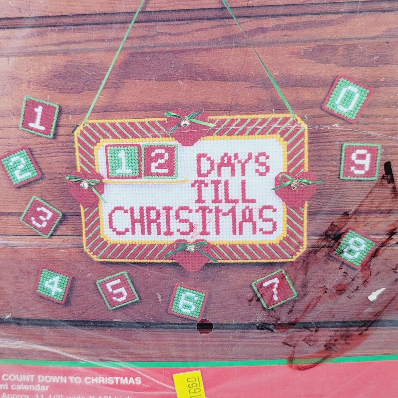 1993 Temptations Count Down To Christmas Advent Calendar Cross Stitch Kit 4234