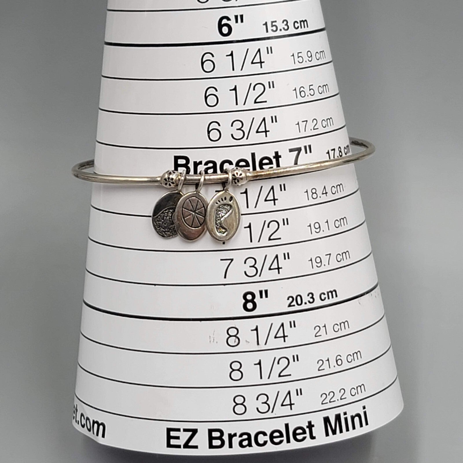 Triathlon Bracelet Silver toen Cuff Charms