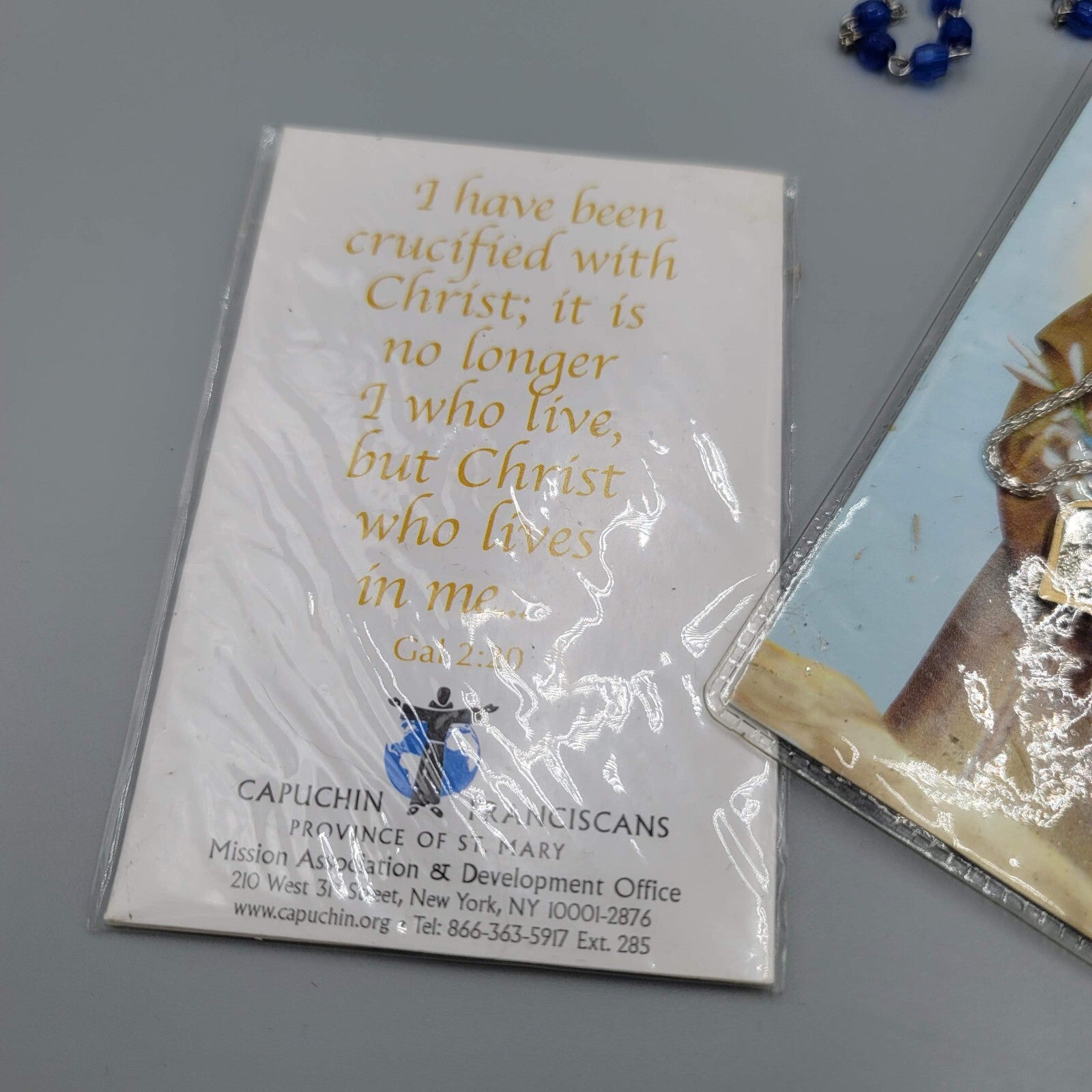 Vintage Catholic Religious Collection Lot Prayer Cards Necklaces Rosary