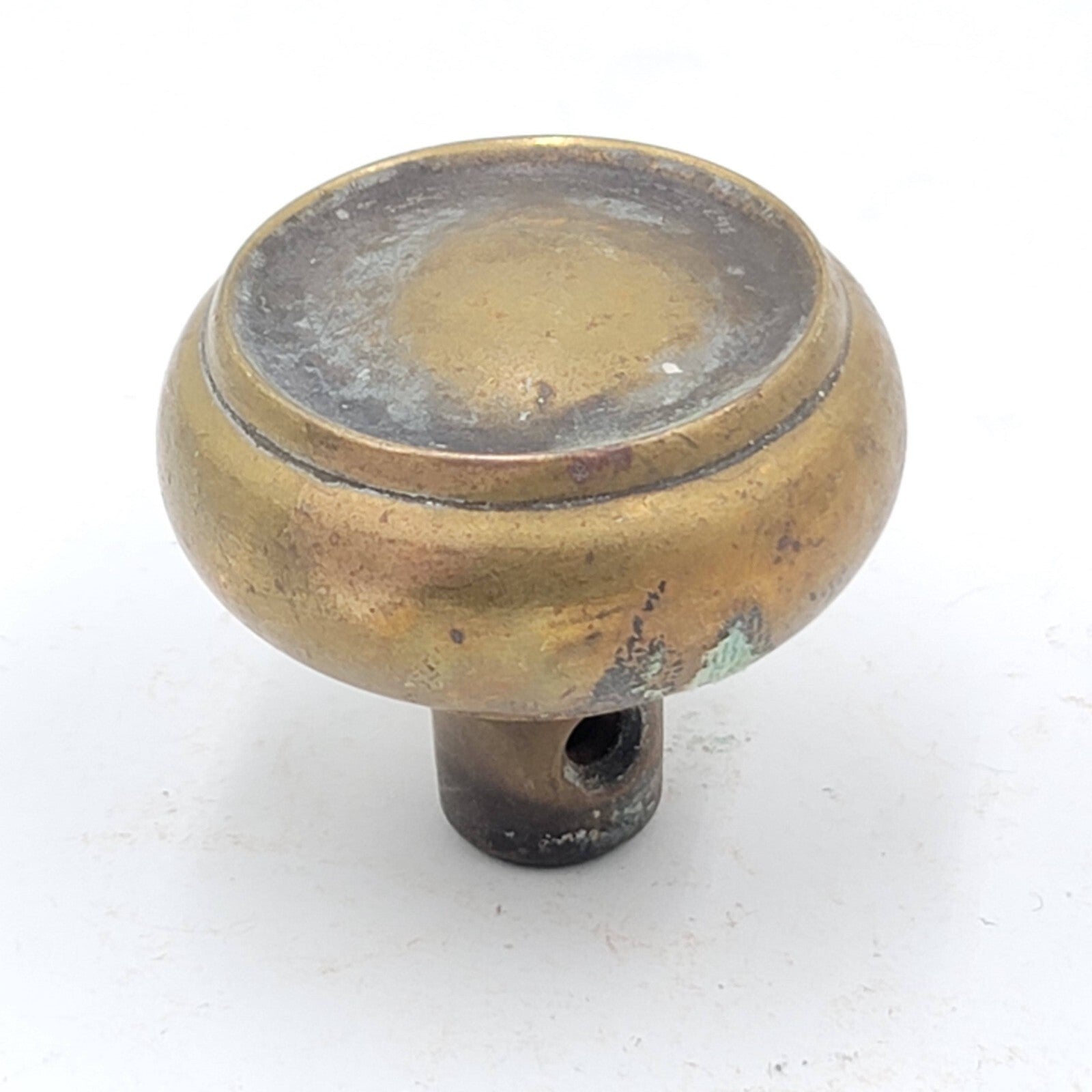 Vintage SINGLE Brass Doorknob Salvage Door Hardware Ornate 2.25" (152)