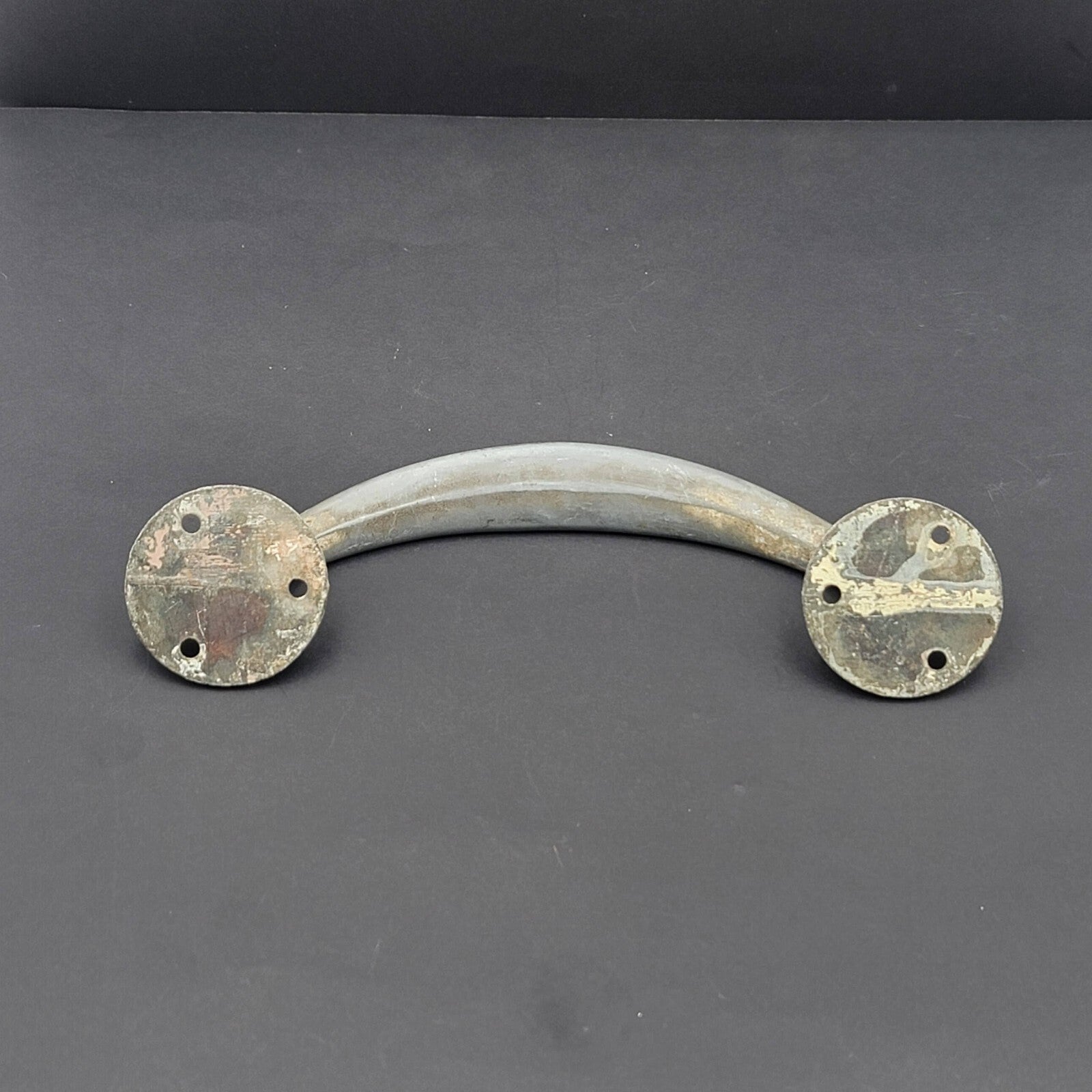 Vintage Pot Metal Pull Large Shabby Reclaimed Salvage Hardware 7.25"